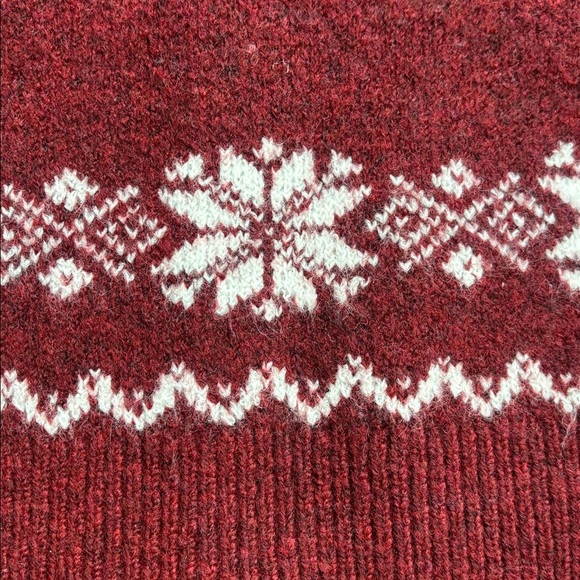 Haute Hippie | NWT Burgundy Sweater Cardigan with Deer Pattern Sz Small - Picture 12 of 12